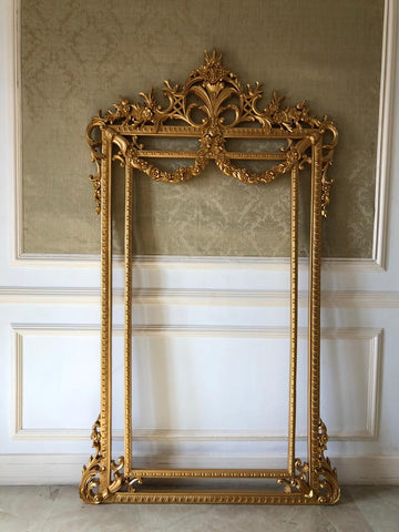 Frame of gilded opulence inspired by Louis XV