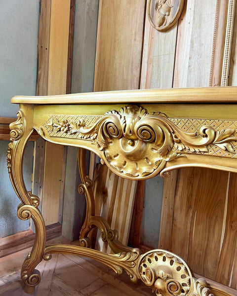 Console table inspired by the Louis XV rococo