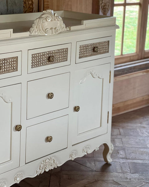Credenza with stunning rococo cartouche
