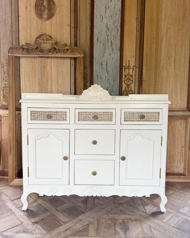 Credenza with stunning rococo cartouche