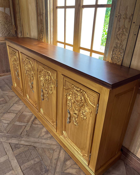 Louis XIV style country credenza