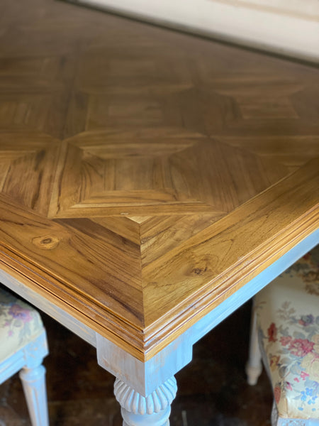 Refectory style dining table