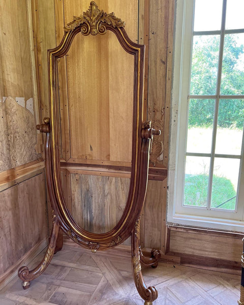 Tuscan-style cheval frame