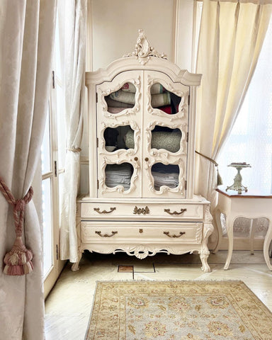 Armoire with bombé drawers inspired by Louis XV
