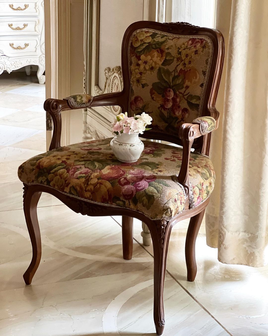 Most classic Louis XV fauteuil
