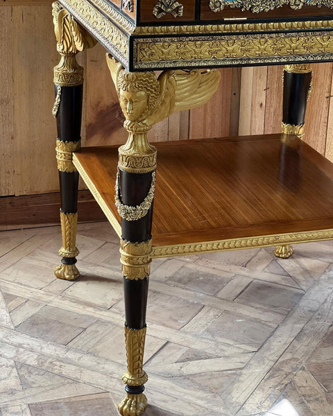 Exceptional Louis XVI casket-on-stand