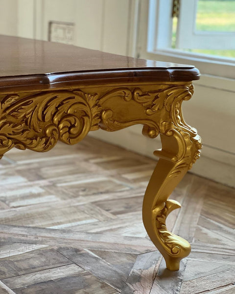 Rococo centre table with fleur de lis