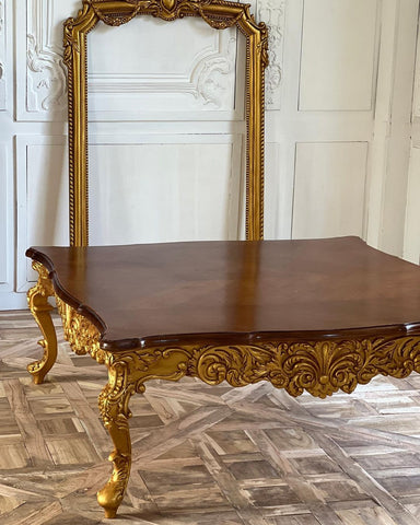 Rococo centre table with fleur de lis