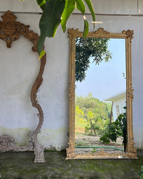 Rococo revival frame with transitional features