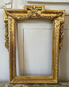 Late neoclassical frame with wreath and bow