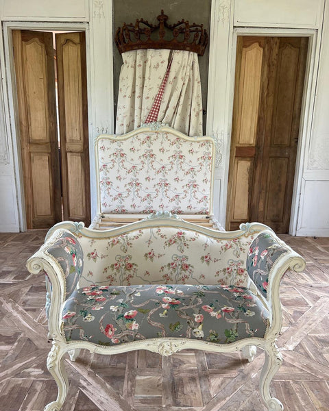 Louis XV upholstered bed