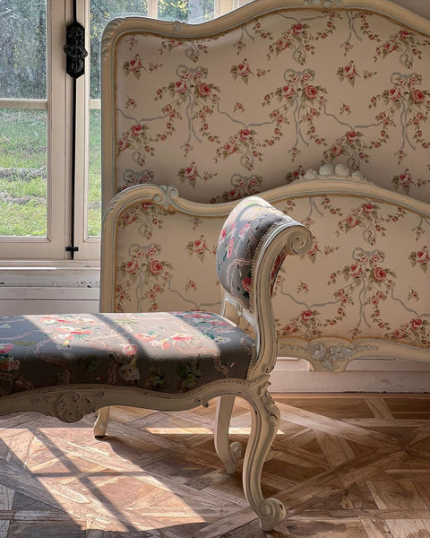 Louis XV upholstered bed