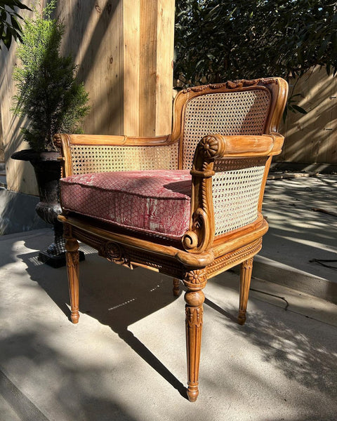 Wicker Louis XVI chair~