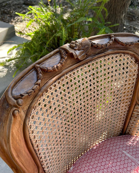 Wicker Louis XVI chair~