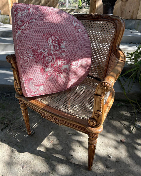 Wicker Louis XVI chair~