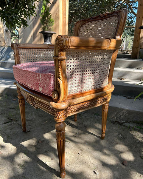Wicker Louis XVI chair~
