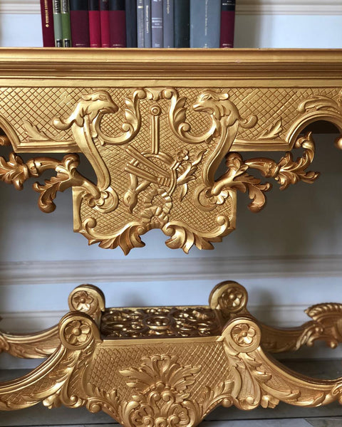 Console table inspired by Frederician rococo era