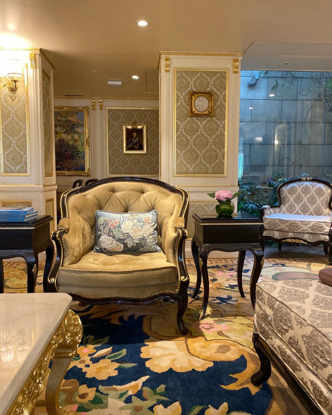 Bergère / armchair inspired by the Louis XV era