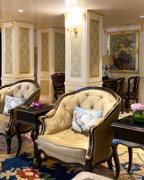 Bergère / armchair inspired by the Louis XV era
