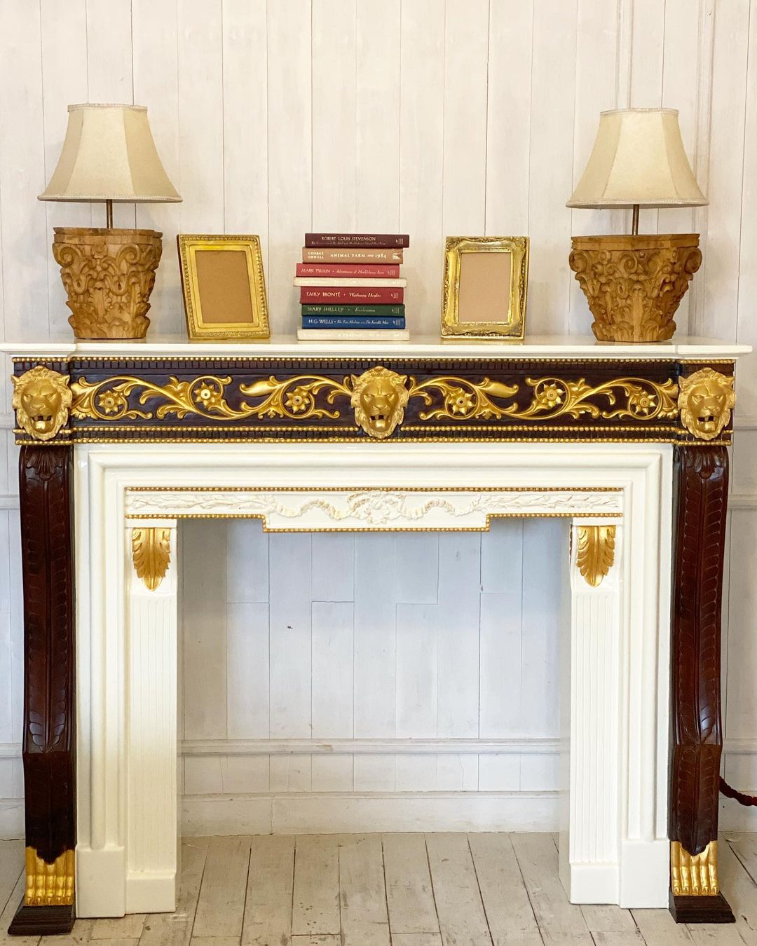 Fire place mantle surround of Louis XV era
