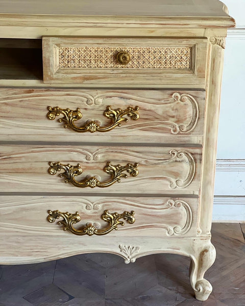 Country style buffet of rococo sensibilities