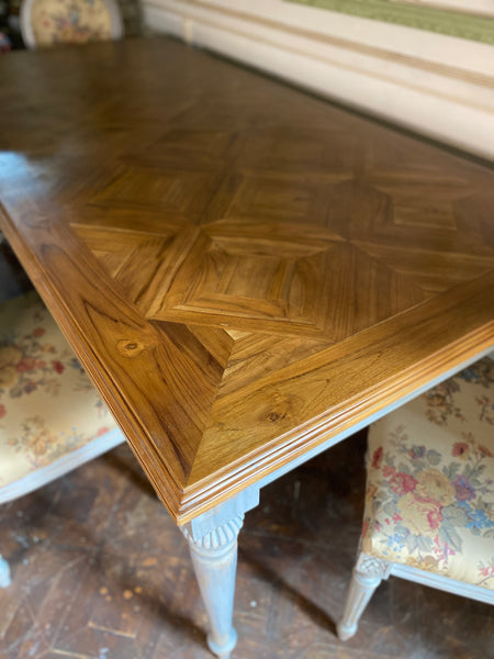 Refectory style dining table