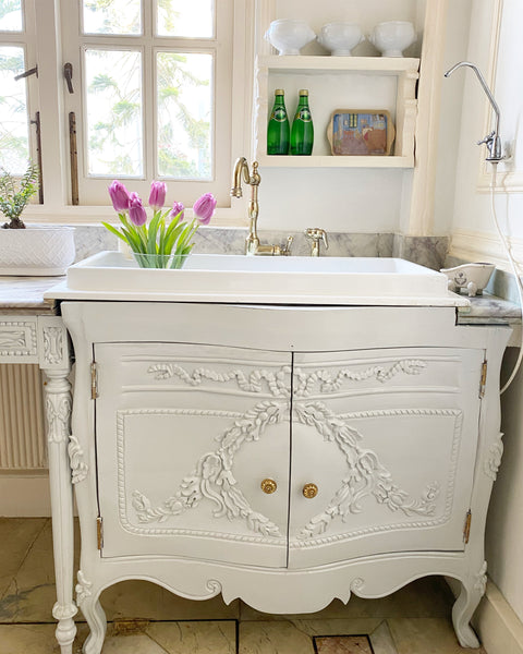 Commode / vanity inspired by The Unfurling