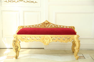 Window bench inspired by Italian baroque