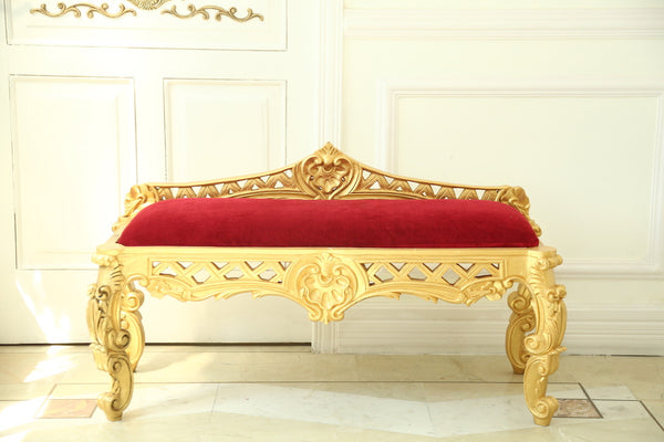Window bench inspired by Italian baroque