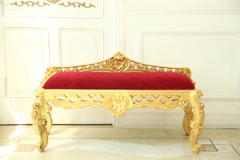 Window bench inspired by Italian baroque