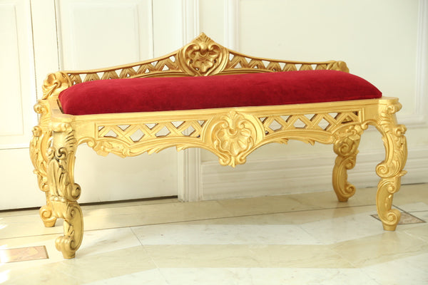 Window bench inspired by Italian baroque