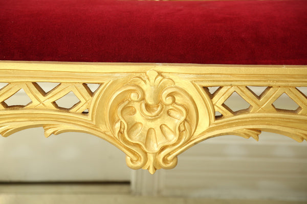 Window bench inspired by Italian baroque