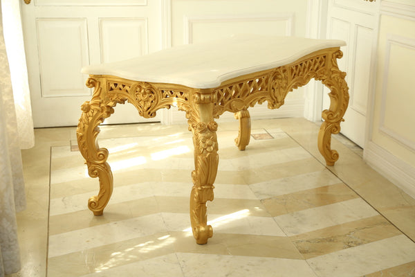 Table for dining inspired by Italian baroque