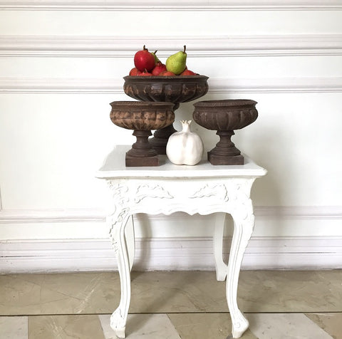 Renaissance inspired French urns