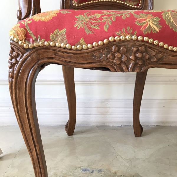Chair iconised by Louis XV, small side chair