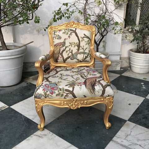 Chair inspired by Louis XV fauteuil