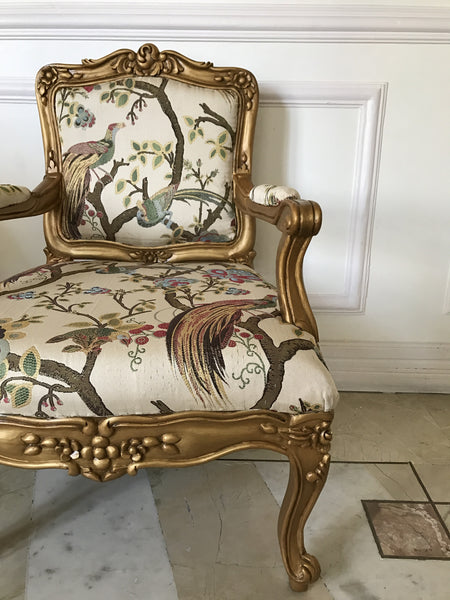 Chair inspired by Louis XV fauteuil