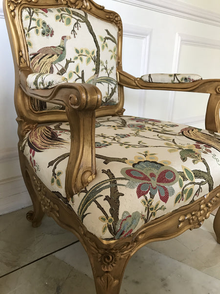Chair inspired by Louis XV fauteuil