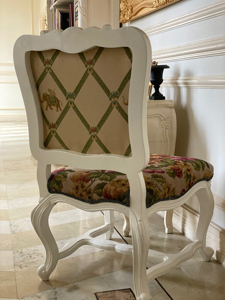 Classic Louis XV dining chair with rare sensibilities