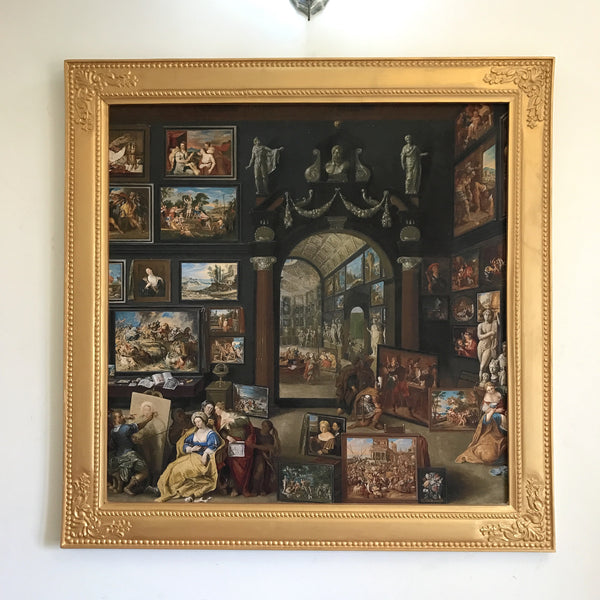 Frame inspired by Louis XV with restraint