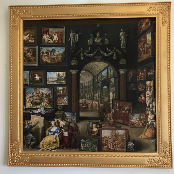 Frame inspired by Louis XV with restraint
