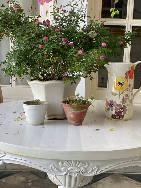 Louis XV inspired round dining table