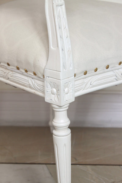 Chair iconised by Louis XVI, lofty armchair
