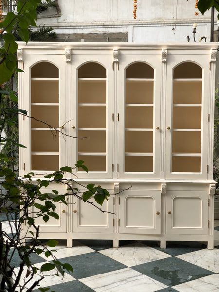 Armoire of neo-classical features perfect for a library