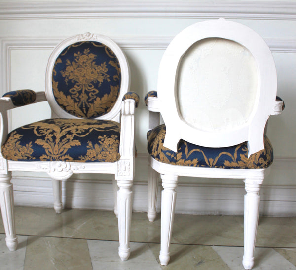 Classic Louis XVI petit armchair for children suitable for work desk or study