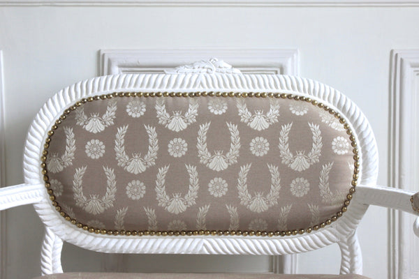 Beautiful & delicate Louis XVI petite settee / sofa for children