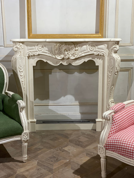 Fireplace mantle surround of Louis XV era