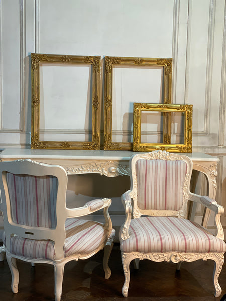 Chair inspired by Louis XV fauteuil with deep rococo sensibilities