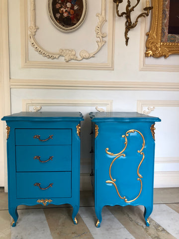 Nightstand / side tables of stunning elegance inspired by Louis XV