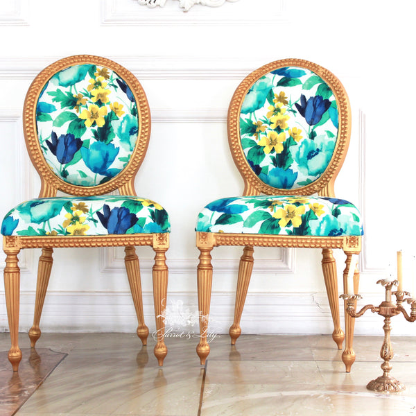 Chair iconised by Louis XVI, side chair